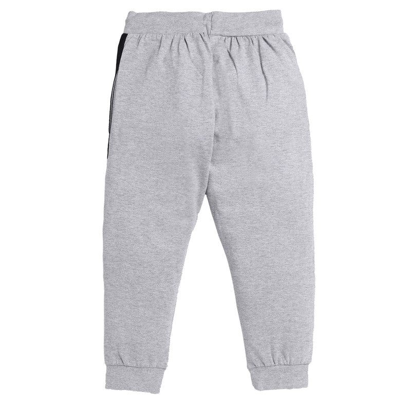 Boys Plain Track Pant|Grey Melange