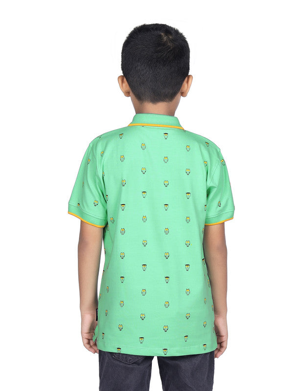 Sleepy Owl Printed Polo