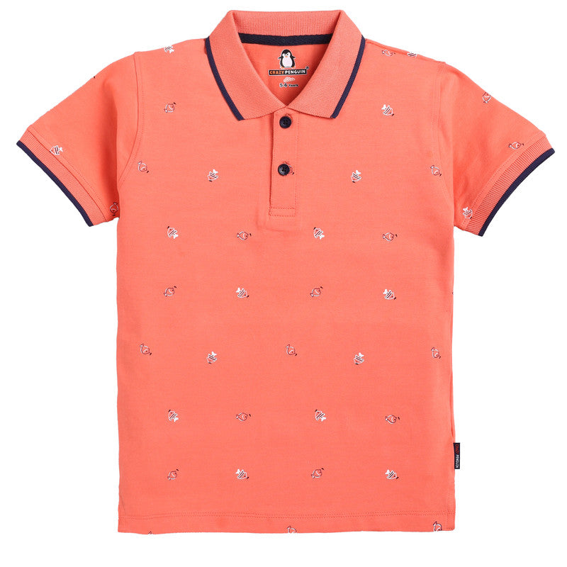 Graphic Printed Polo