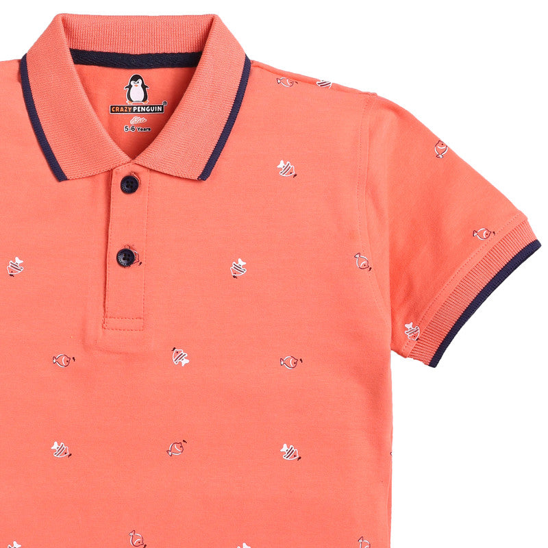 Graphic Printed Polo