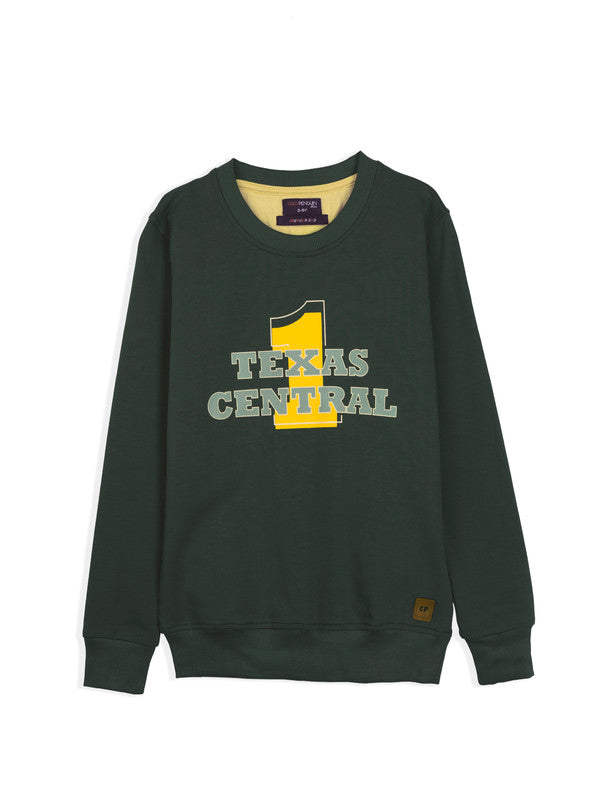 Olive Typographic Sweatshirt