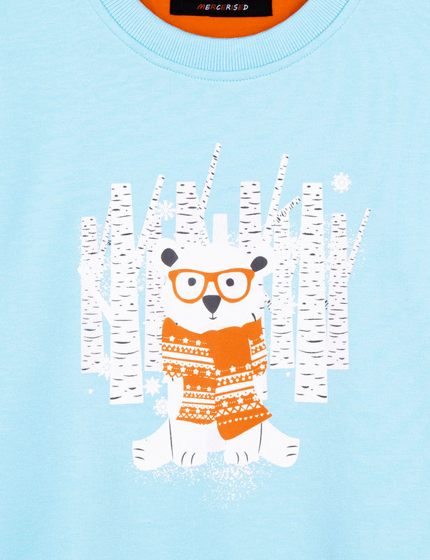 Nerdy Bear Graphic Sweatshirt