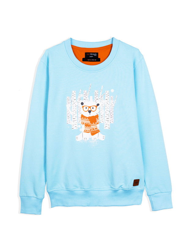 Nerdy Bear Graphic Sweatshirt