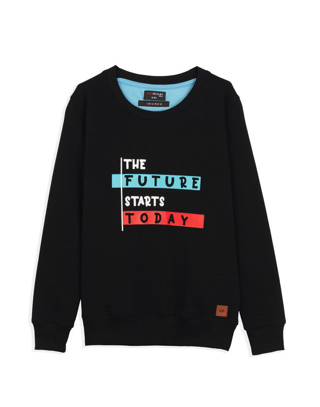 Typographic Print Sweatshirt