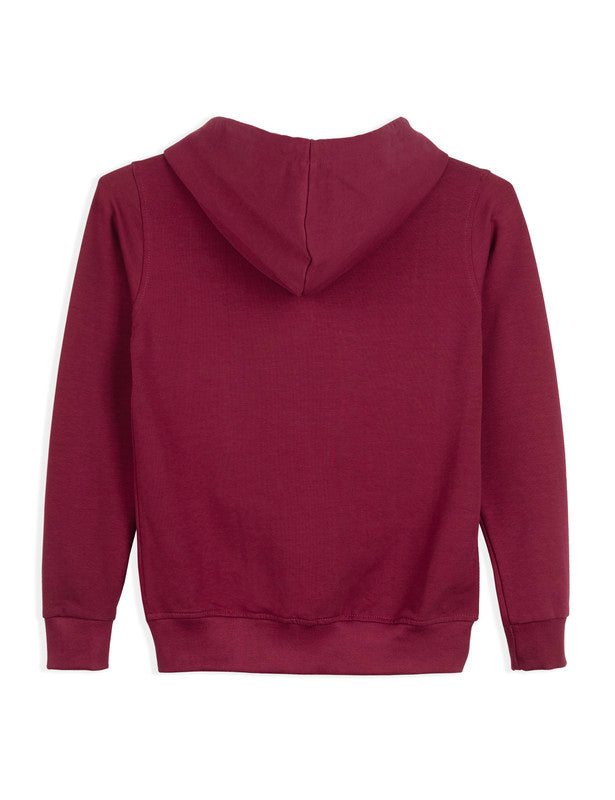 Maroon Zipper Hoodie