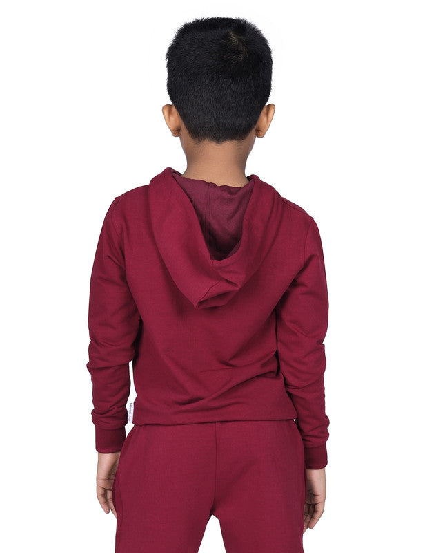 Maroon Zipper Hoodie