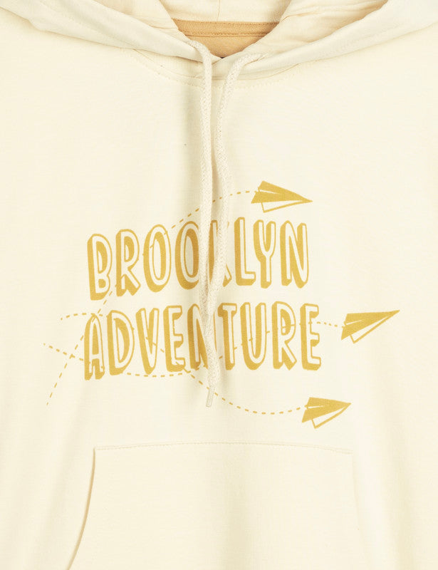 Typograhic Butter Hoodie