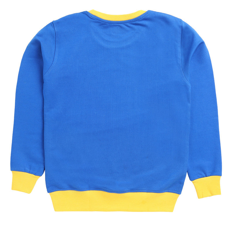 Royal Blue Typographic Sweatshirt