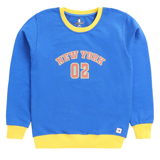 Royal Blue Typographic Sweatshirt