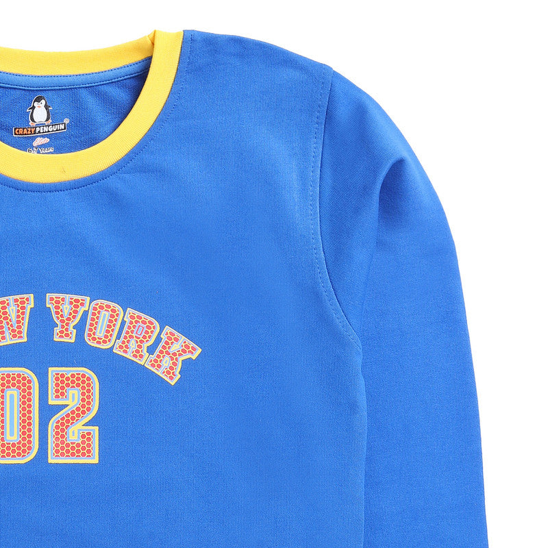 Royal Blue Typographic Sweatshirt