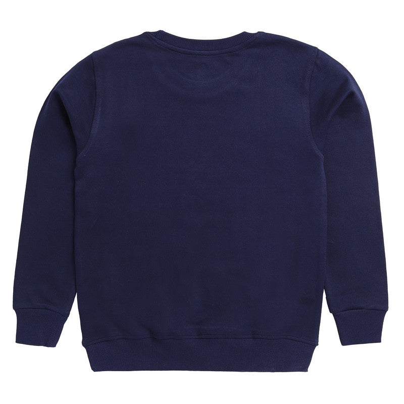 Navy Typographic Sweatshirt