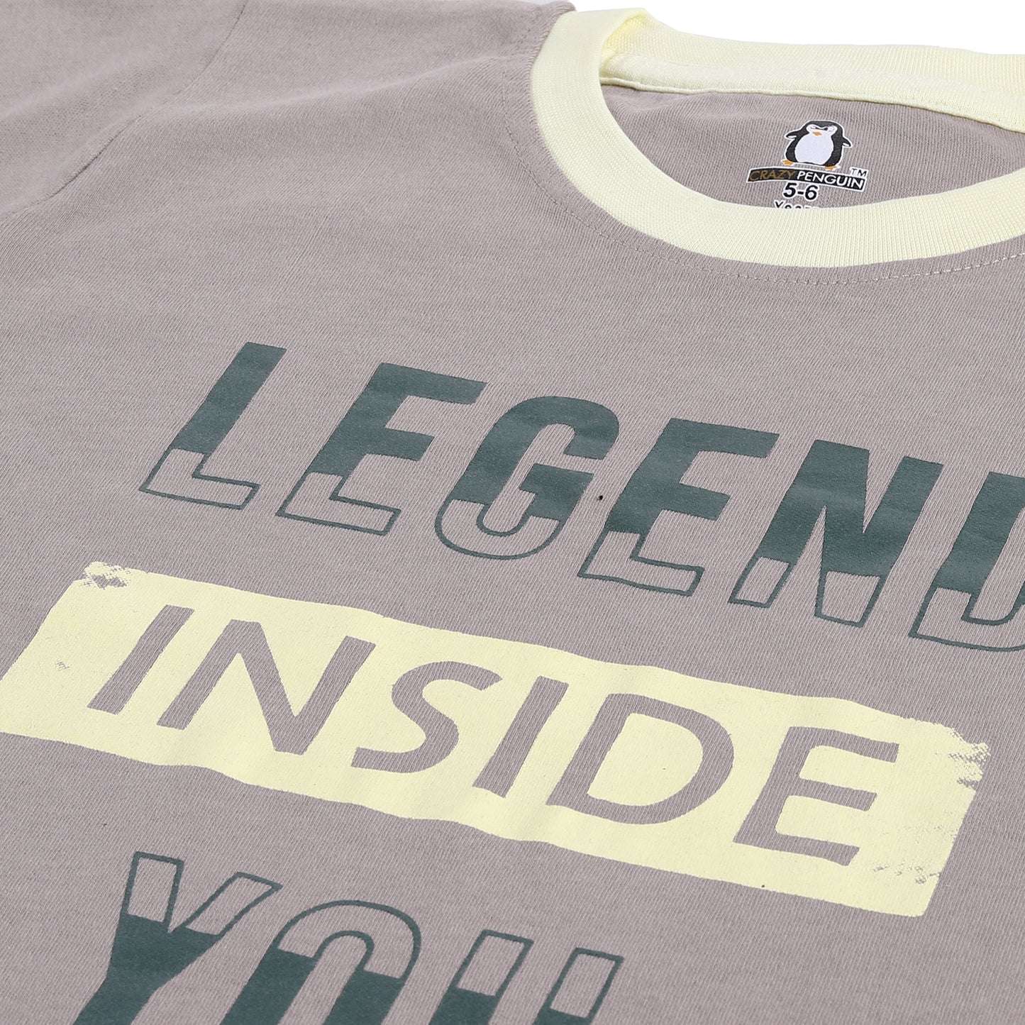 Legend Print Grey T-shirt