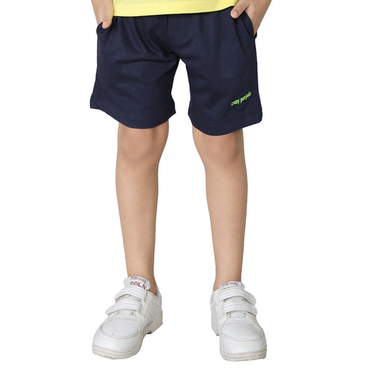 Boys Plain Shorts|Navy