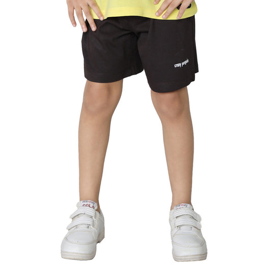 Boys Plain Shorts|Brown