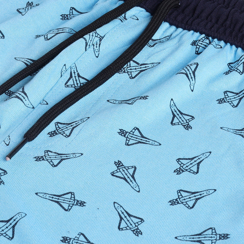 Boys All Over Printed Shorts|Blue