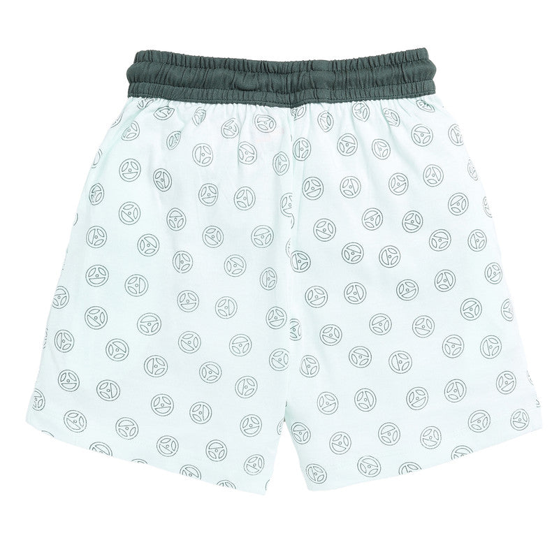 Boys All Over Printed Shorts| Mint