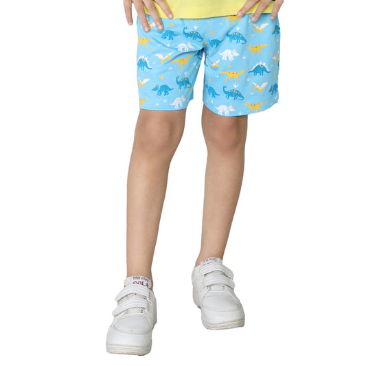 Boys All Over Printed Shorts|Sky Blue