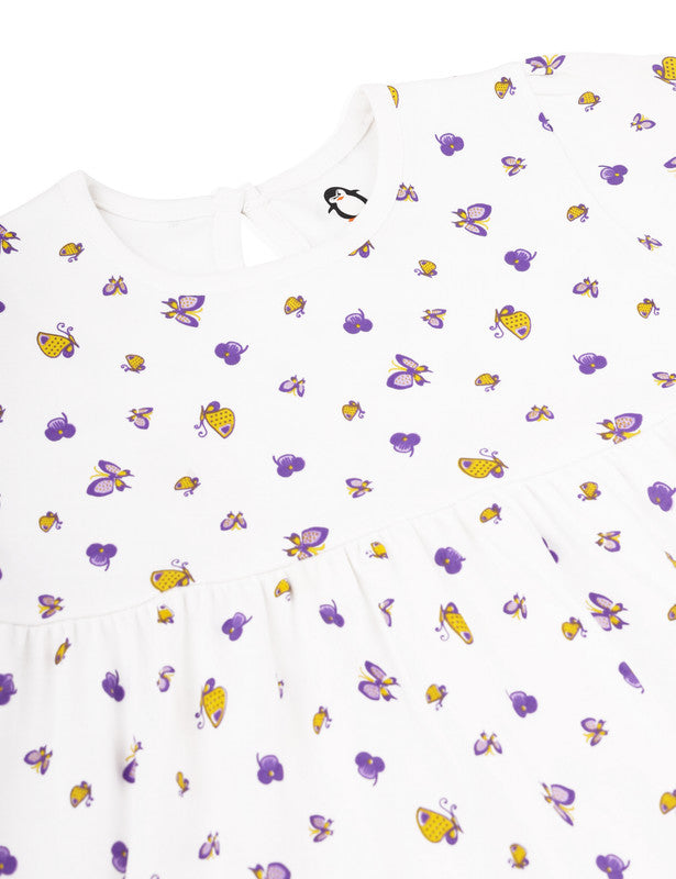 Butterfly Print Frock | Snow White