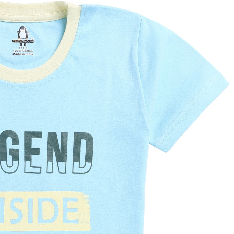 Legend Print Blue T-shirt