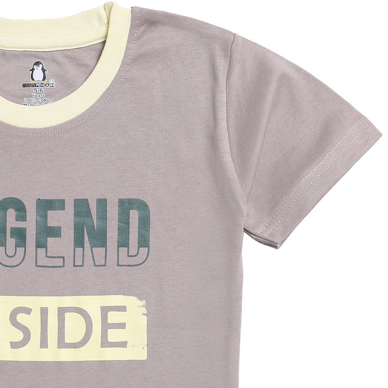 Legend Print Grey T-shirt